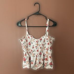 American Eagle Smocked Tube Top with Straps